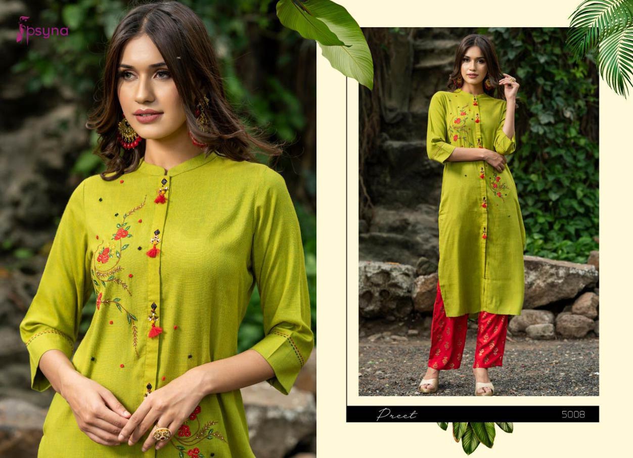 Preet Vol-4 Psyna Cotton Rayon Fancy Palazzo Kurti Sets Preet Vol-4 Psyna Cotton Rayon Fancy Palazzo Kurti Sets